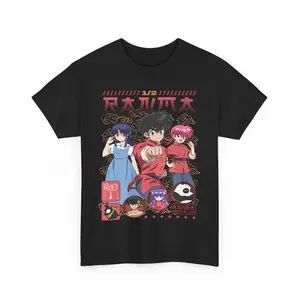 Ranma 1/2 T-shirt Shampoo Rumiko Takahashi Girl Kawaii Funny Anime Tee, Gift for Women and Men