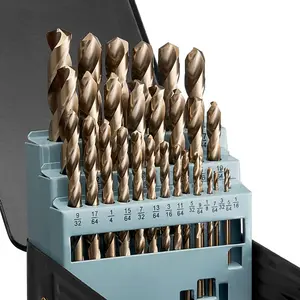 VEVOR Cobalt Drill Bit Set, 29 Pcs, M35 High Speed Steel Cobalt Drill Bits with Storage Case, for Drilling Metal, Stainless Steel, Aluminum Alloy, Wood, Plastic, for Professional Work and Home DIYVEVOR Super Brand Day