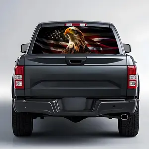 x in Back Window Decals for Trucks  American Flag Window Decal Rear Window Decals for Truck Decor, Creative Truck Rear Window Decal for Personalized Decoration  Eagle