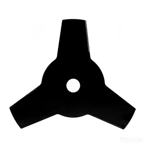 25.4 cm Steel Teeth Trimmer Blade, 3-Tine Garden Weeder Blade for Grass & Brush Removal, Compatible with Weed Machines