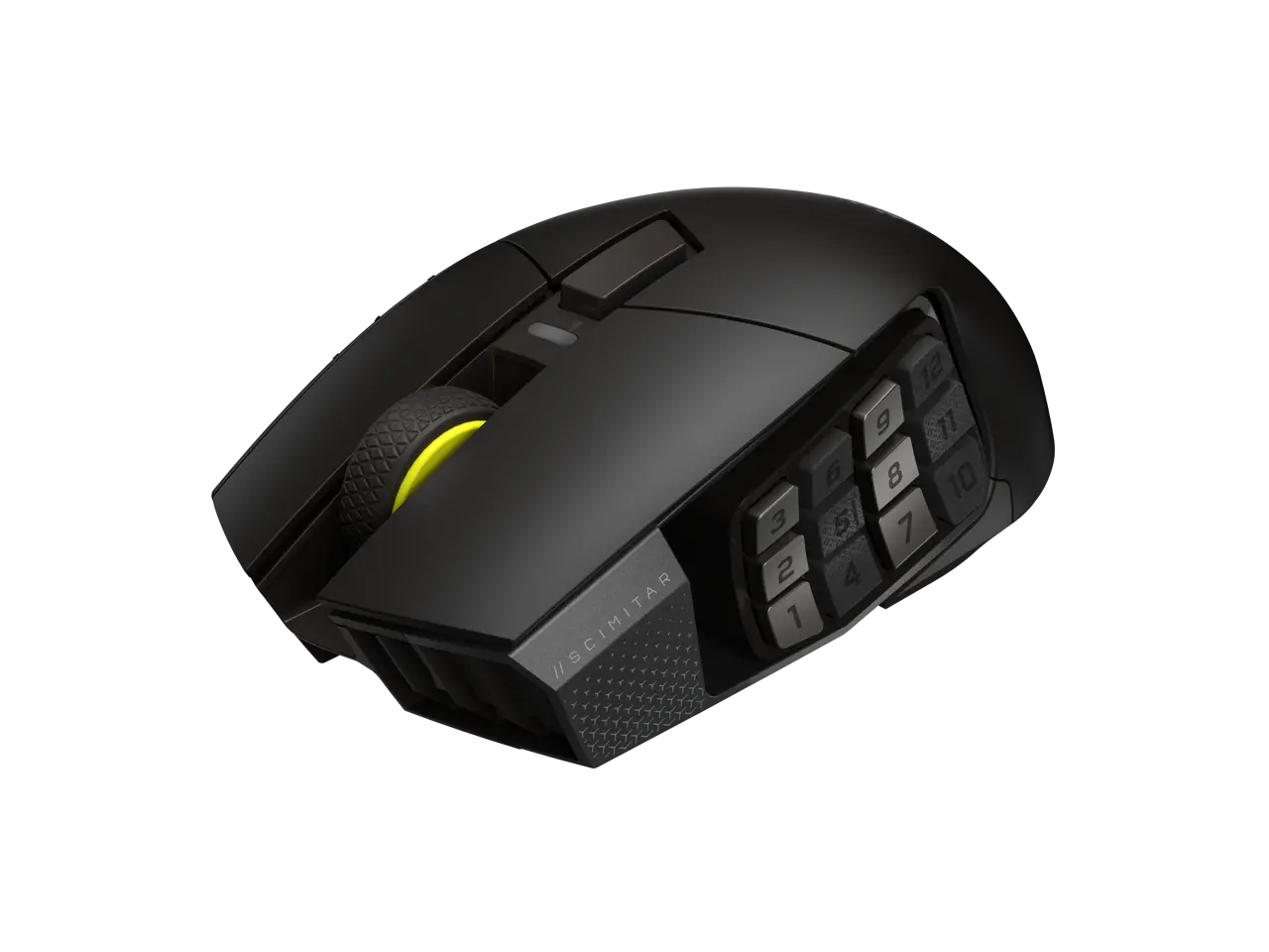 Corsair Scimitar Elite Wireless SE MMO Gaming Mouse – 33000 DPI, 16 Programmable Buttons, Adjustable Key Slider, Elgato Stream Deck Integration, 1000Hz Polling, Up to 150hrs Battery – Gunmetal