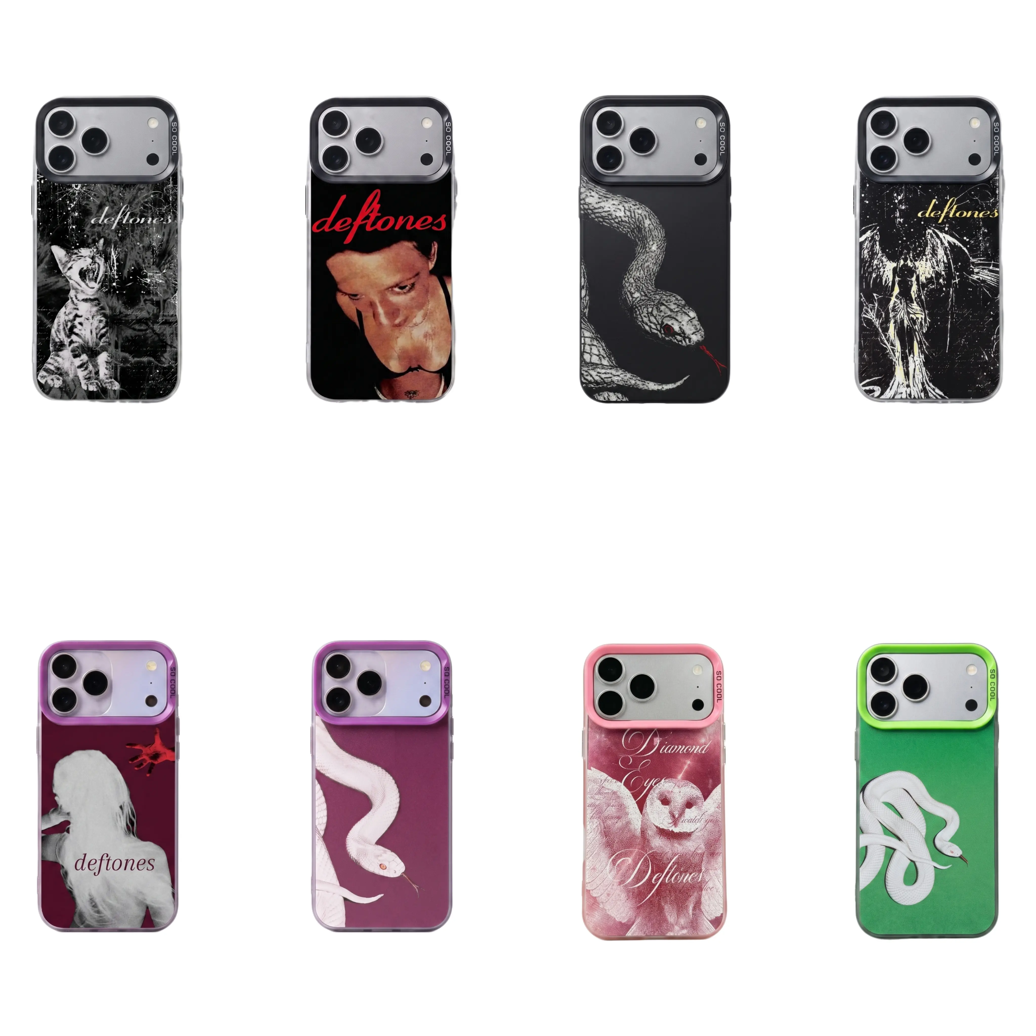Deftones White Pony Dark Sky Ladder Silver Cellphone Case - Durable, Shockproof Protection for iPhone 11/12/13/14/15/16/17 ProMax Series - Easy Installation, Unisex Fans Gift Tech Accessory, Iphone 16