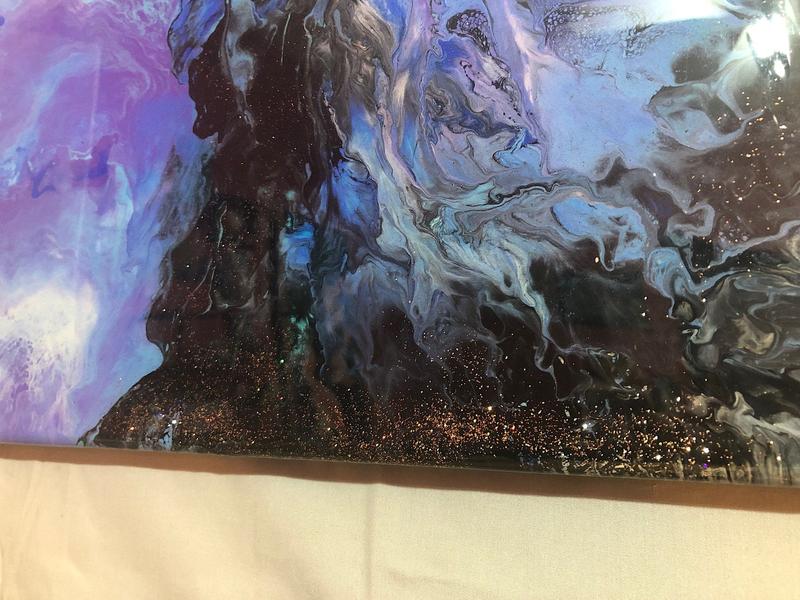 Abstract Acrylic Painting | Rare Find | 11x14 Fluid Art Gift Idea