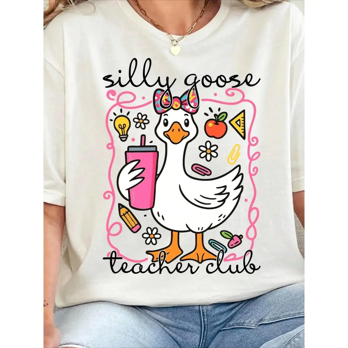 Goose Teacher Club Shirt, Funny Teacher Club T-Shirt, Cute Back To School Tee, Teacher Appreciation Gift, Funny Gift For Teacher