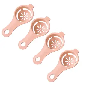 4Counts/Set Non-Slip Handle Dual Effect Egg Liquid Filter Net, Efficient Cake Baking DIY Separation Tool, Easy Clean Kitchen Accessories Set