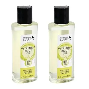 PERSONAL CARE VITAMIN E BODY Oil 4 FL OZ & DRY SKIN (Pack of 2)
