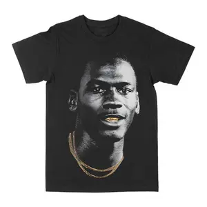 Michael Jordan Gold Grill Graphic Tee