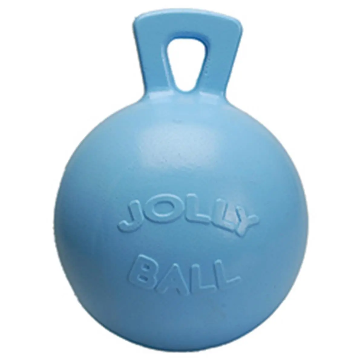 212 MAIN Jolly Ball Equestrian Interactive Toy, 10 in Blueberry Scented, Handle-Equipped, Floating & Bouncing Non-Toxic Polyethylene, Handle Top, Safe For Everyone, Outdoor Play