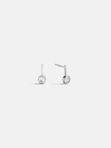 Fallon Sterling Silver Bezel Earrings - 5MM Stone