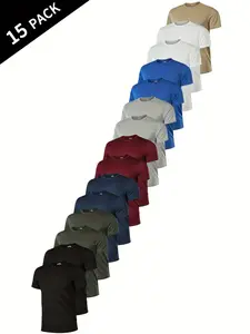 Men's Moisture-Wicking Breathable Quick-Dry Sports T-Shirt, Durable Heavyweight Gym & Outdoor Wear, All-Season Comfort Short Sleeve Shirt