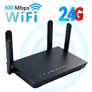 wireless router，routers for wireless internet，WiFi Router with 4 External Antennas, 300Mbps High Speed for 1000 Sq Ft Long Range Coverage, WPA2 Security, Ideal for Home, Gaming, and Remote Work, Wifi Hotspot Router