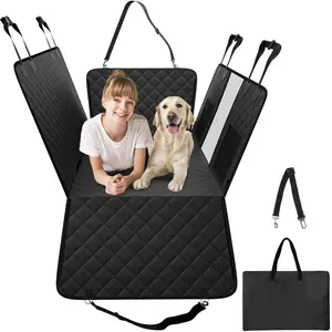 【fathersdaygift】VEVOR 52 x 24.8 in Dog Car Seat Cover for Back Seat Waterproof 600D for Cars