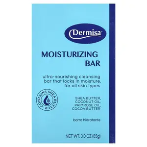 Dermisa Moisturizing Bar Soap, For All Skin Types, 3 oz (85 g)