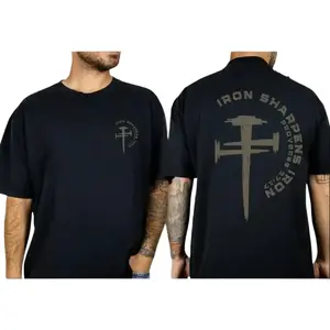 Iron Sharpens Iron Christian Gym Shirt Gym Pump Christian Clothes Proverbs Bible Verse Shirt Christian Streetwear Jesus Christian Man Shirt summerwins,summerwins