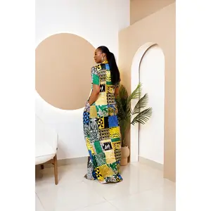 Nwada Silk Ankara Kaftan