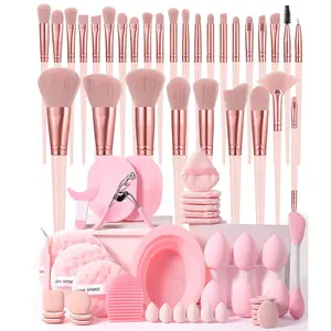 Makeup Tool Set, 71pcs/set Makeup Brushes & Puffs & Washing Tools & Eyelash Curler & Tweezers & Brush Bowl & Brush Egg, Professional Makeup Tools for Women, Cosmetic, Makeup Brushes Kits