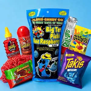 Sliced Blue Raspberry Pickle Kit - Takis candy