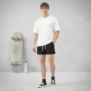 Men's Pleated Dress Sports jogging Pants Black,Relaxed Fit Straight Leg Trousers,Stretch Waist,Lightweight Comfortable,Smart Casual #23004