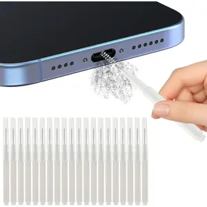 20 count  Port Cleaner, Speaker Port Cleaner Kit fit for  Phone, Phone Cleaning Kit for Cell Phone Earbuds, Receiver AirPods 4, Tablet Camera Etc