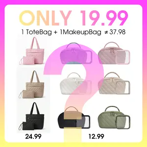 HONITTY Women's Tote & Makeup Bag Surprise Assortment
