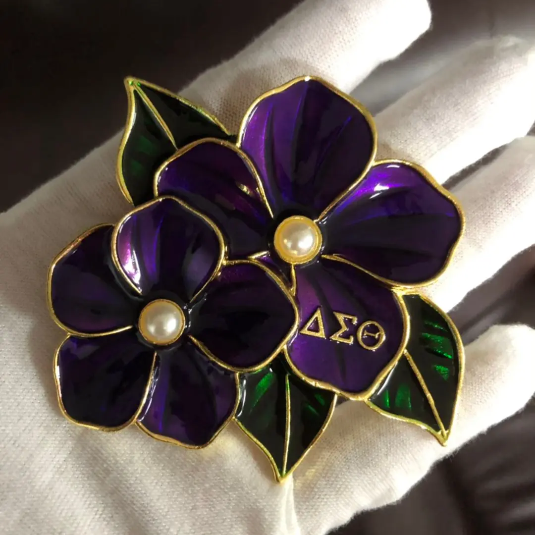 The African Violet Brooch