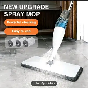 Spray Mop with Three Washable Pads, a Spray Flat Mop for Home Use, Suitable for Both Wet And Dry Cleaning, Designed for Floor Cleaning, Compatible with Hardwood, Laminate, And Ceramic Tiles