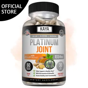 Kaya Naturals Platinum Joint Capsules – Premium Joint Care Formula – Non-GMO & Gluten-Free – 60 Capsules