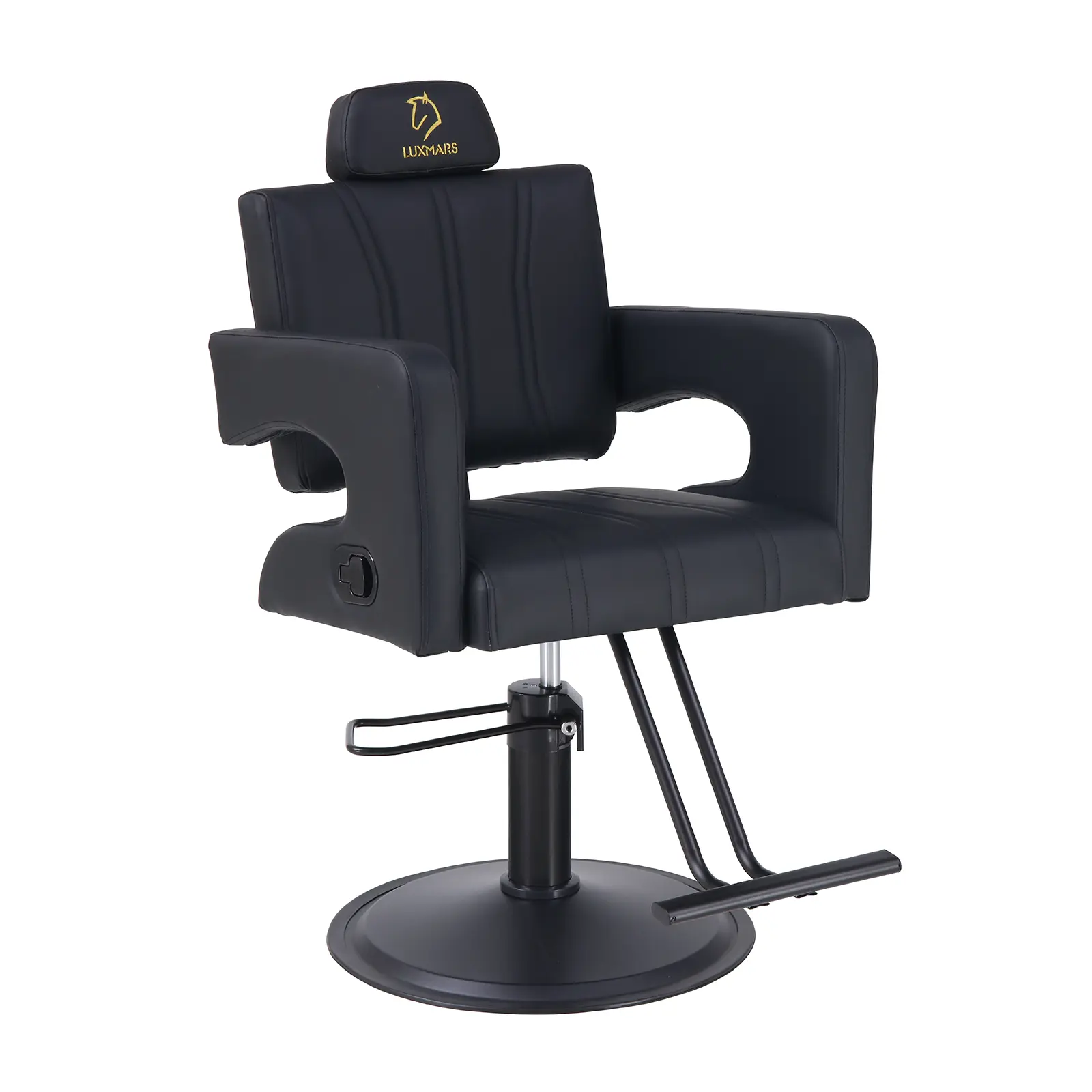 Professional Reclining Salon Barber Chair,Hair Chair for Stylist with Heavy Duty Hydraulic Pump,Height Adjustable,360° Swivel Styling Chair for Barbershop,Home,Salon