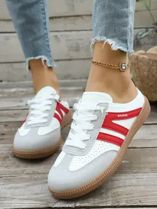 Women's One-Step Slip-On Loafers, Summer New Casual Sports Sneaker Walking Shoes, Comfortable and Fashionable Daily Wear Rubber Footwear