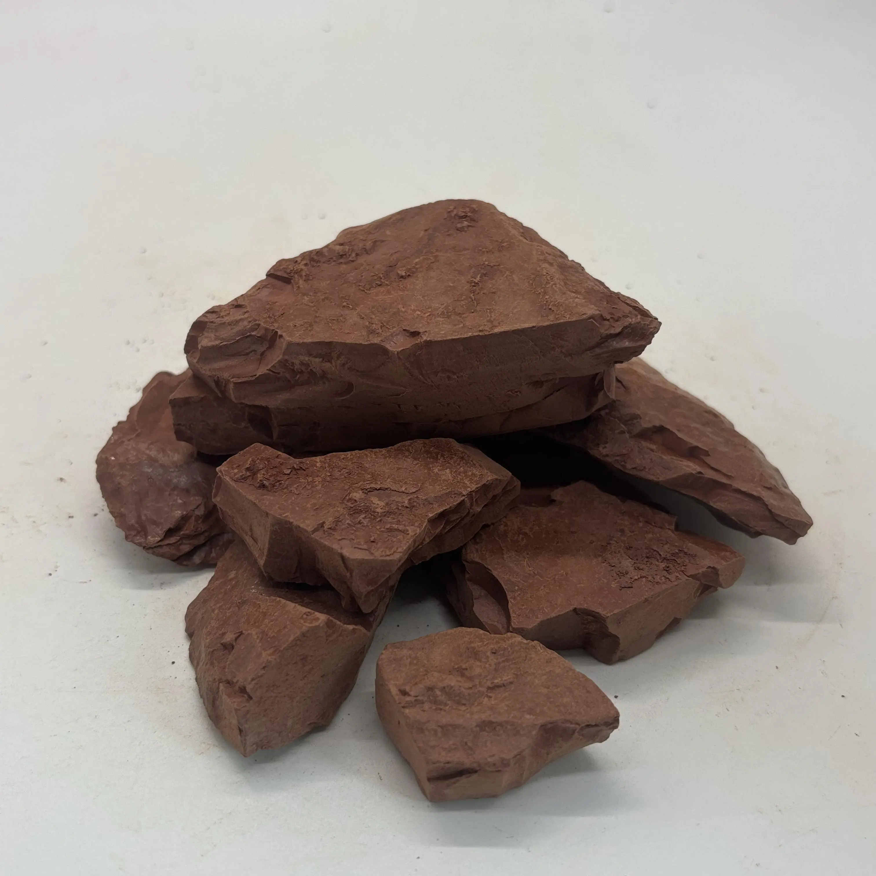 200g/7oz Natural Edible Cosmetic Grade Narat Red Kaolin Clay Chunks - 100% Pure Natural Clay, Free from Fragrances, No Additives, Hard and Brittle, Slightly Sticky Texture