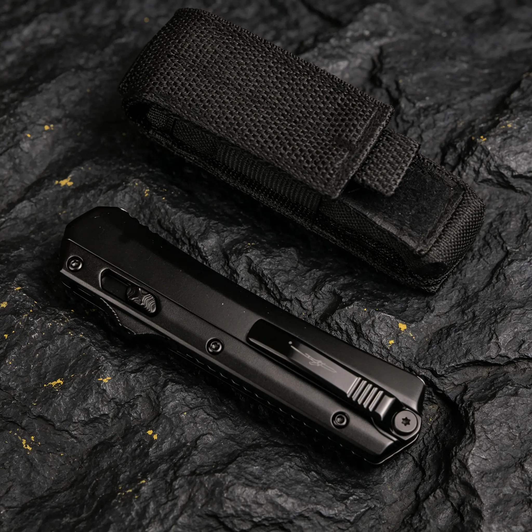 Premium Portable Folding Tool | Textured Metal Handle | Ideal for Outdoor Cooking & Everyday Carry