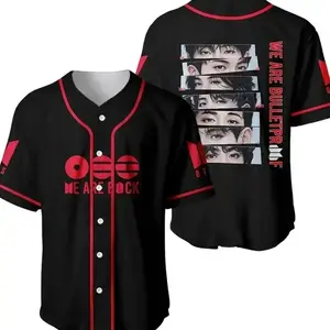 K-pop Boy Band Baseball Jersey – Bulletproof Era Bangtan 7 Members Fan Merch, Gift For Him & Her , Gift For Fans