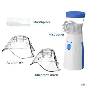2PCS Portable Smart Humidifier, Rechargeable Handheld Humidifier, Auto-Cleaning Dual Modes, Quiet Moisture for Home Travel Sports Outdoor, Safe for Adults & Kids