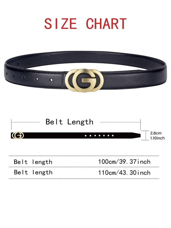 Luxury Women's Waist Belt, Trendy Exquisite Belt with Letter G Alloy Buckle, Adjustable Design for Daily Commute & Office Casual Wear, Perfect Gift Idea