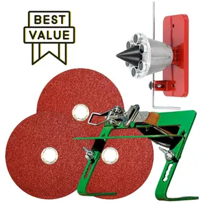 Blade Buddy Lawn Mower Blade Sharpener Balancer Bundle - Includes 3 Sharpening Discs & Professional Balancer for Angle Grinders - Best Value Kit