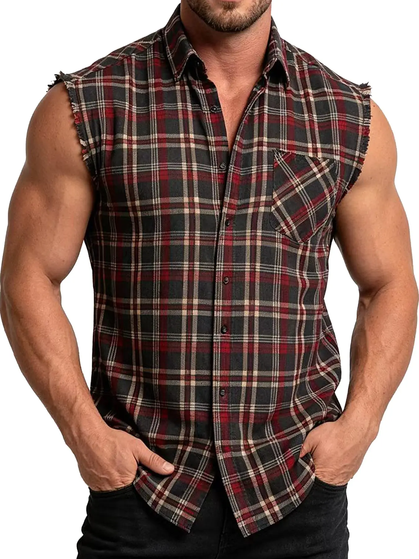 FOG Sleeveless Plaid Flannel Shirt 【公式通販】