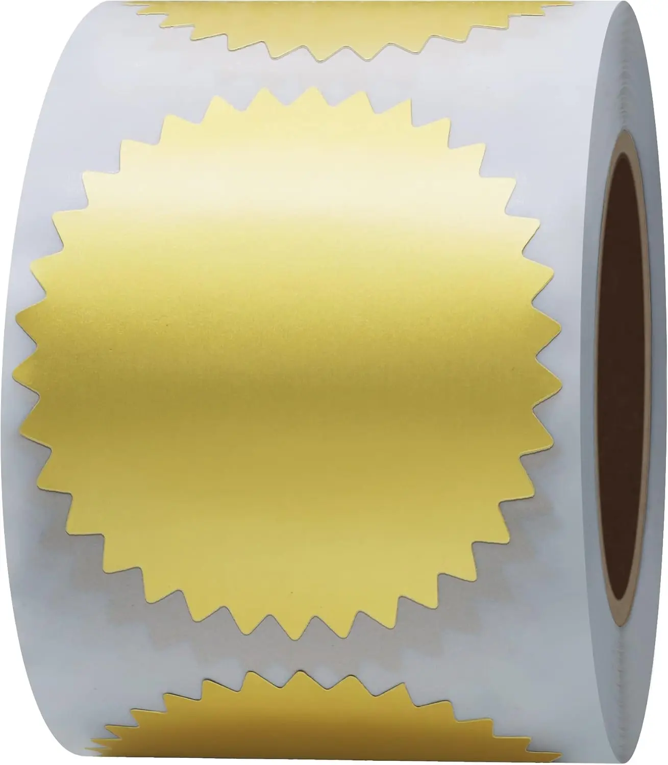 300pcs Self-Adhesive Gold Metallic Embossed 2-in-1 Notary Seals Labels with Serrated Edge, Office Accessories for Legal Documents, Office Stationery