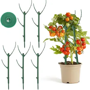 5 Pack Stackable Monstera  Support, Garden  Support Stakes for Indoor Outdoor , Climbing  Support Structures  Holder Stick Moss Pole for Support Tall Potted  (5 Pack)