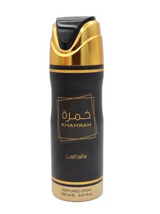 Lattafa Khamrah Perfumed Spray 6.67 FL.OZ Long Lasting Aromatic Amberwood & Vanilla Fragrance 200g Single Pack Scented