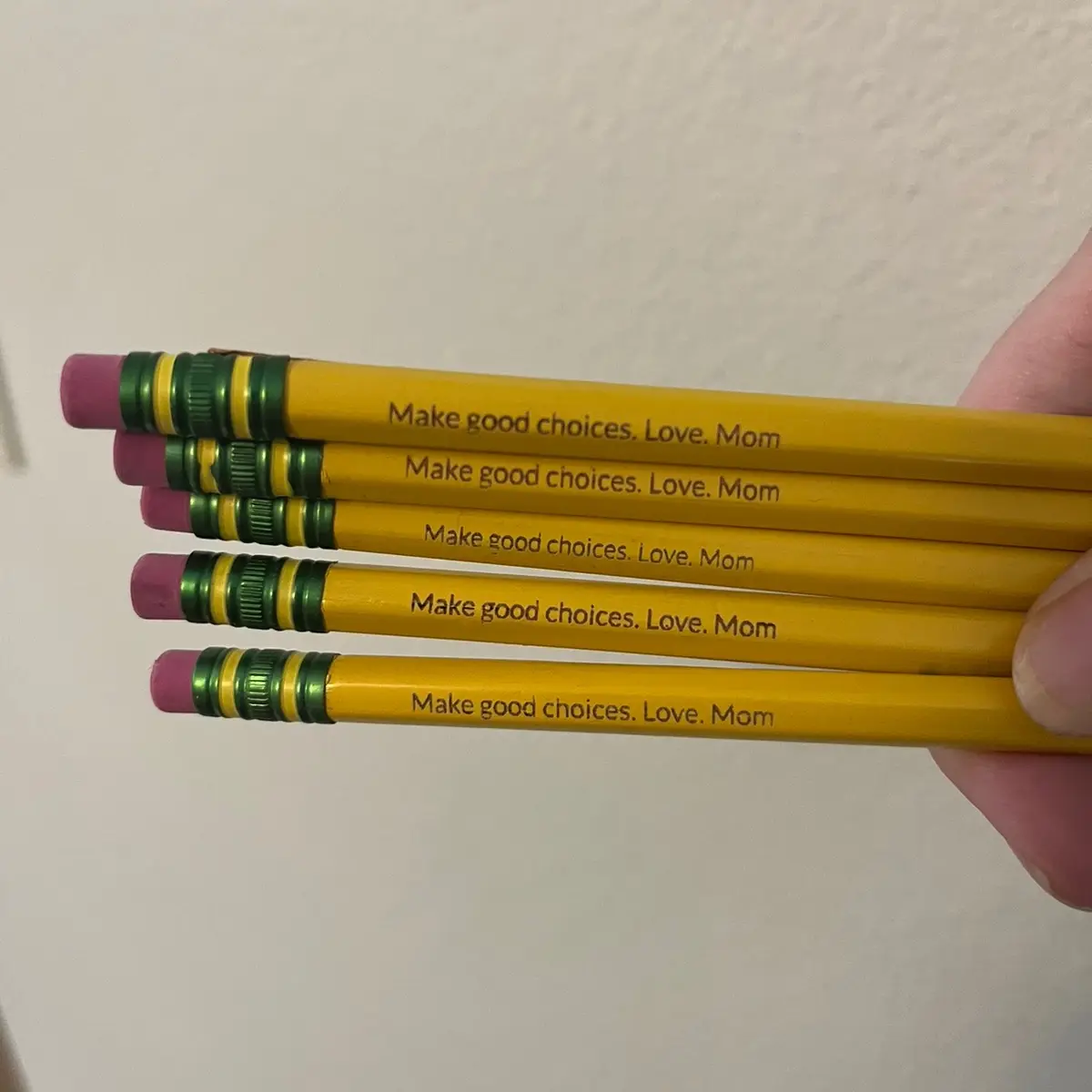 Make Good Choices engraved pencils