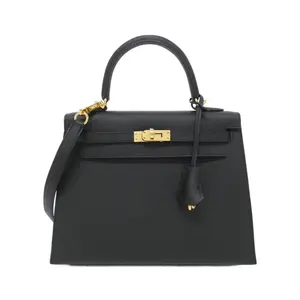Pre-owned HERMÈS Calfskin Shoulder Bags Hermes Kelly25 Epsom Bag