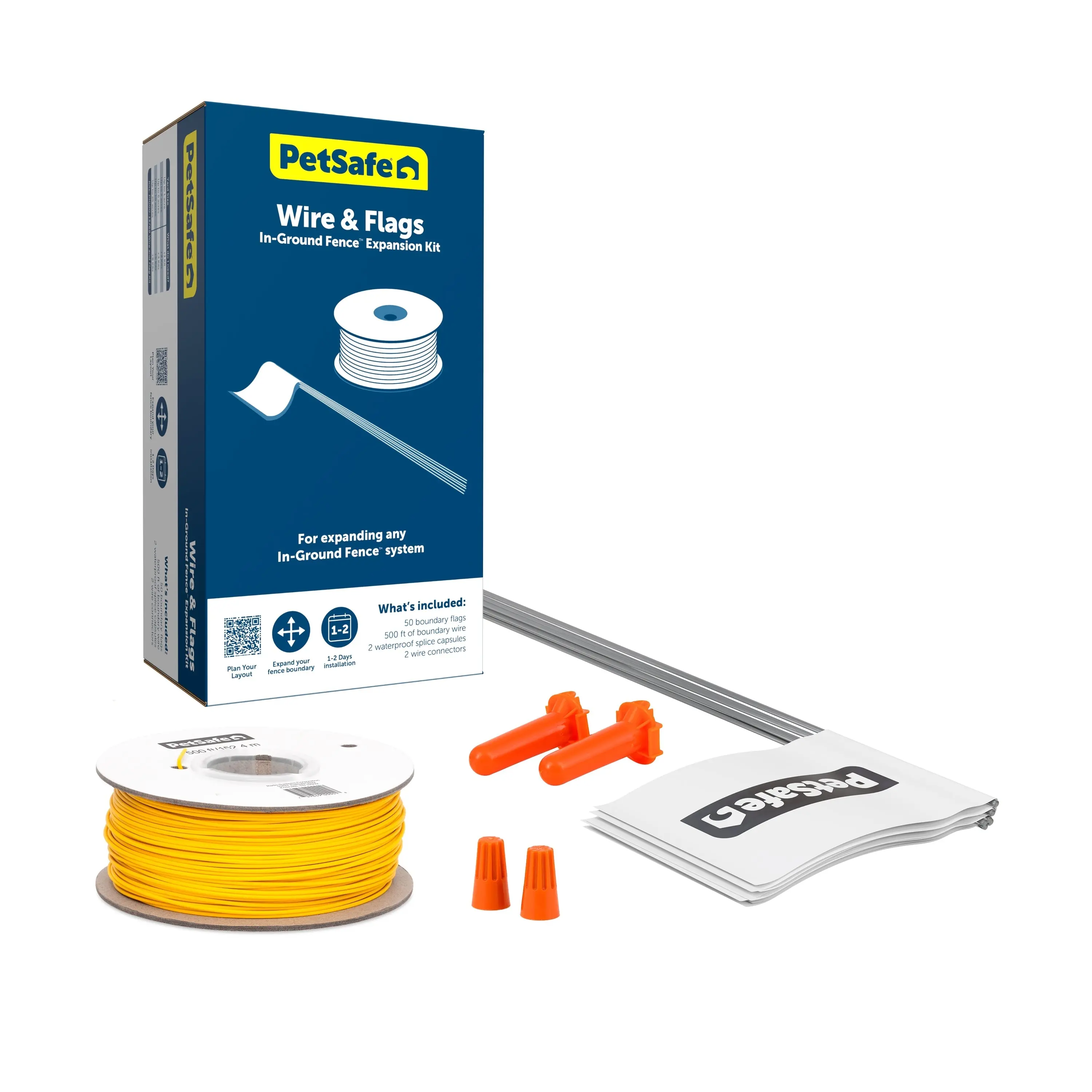 Extra In-Ground Fence Boundary Wire & Training Flags