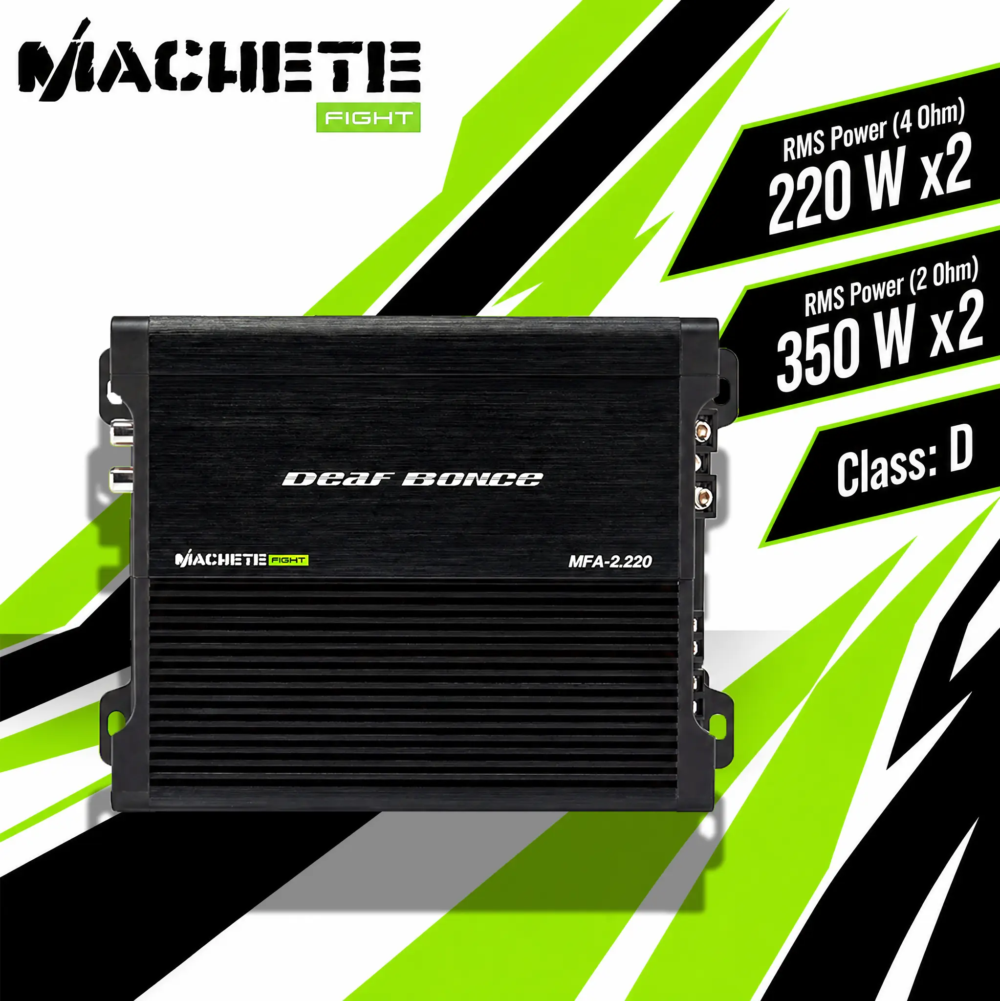 MACHETE MFA-2.220 | 220 Watt 2-channel amplifier