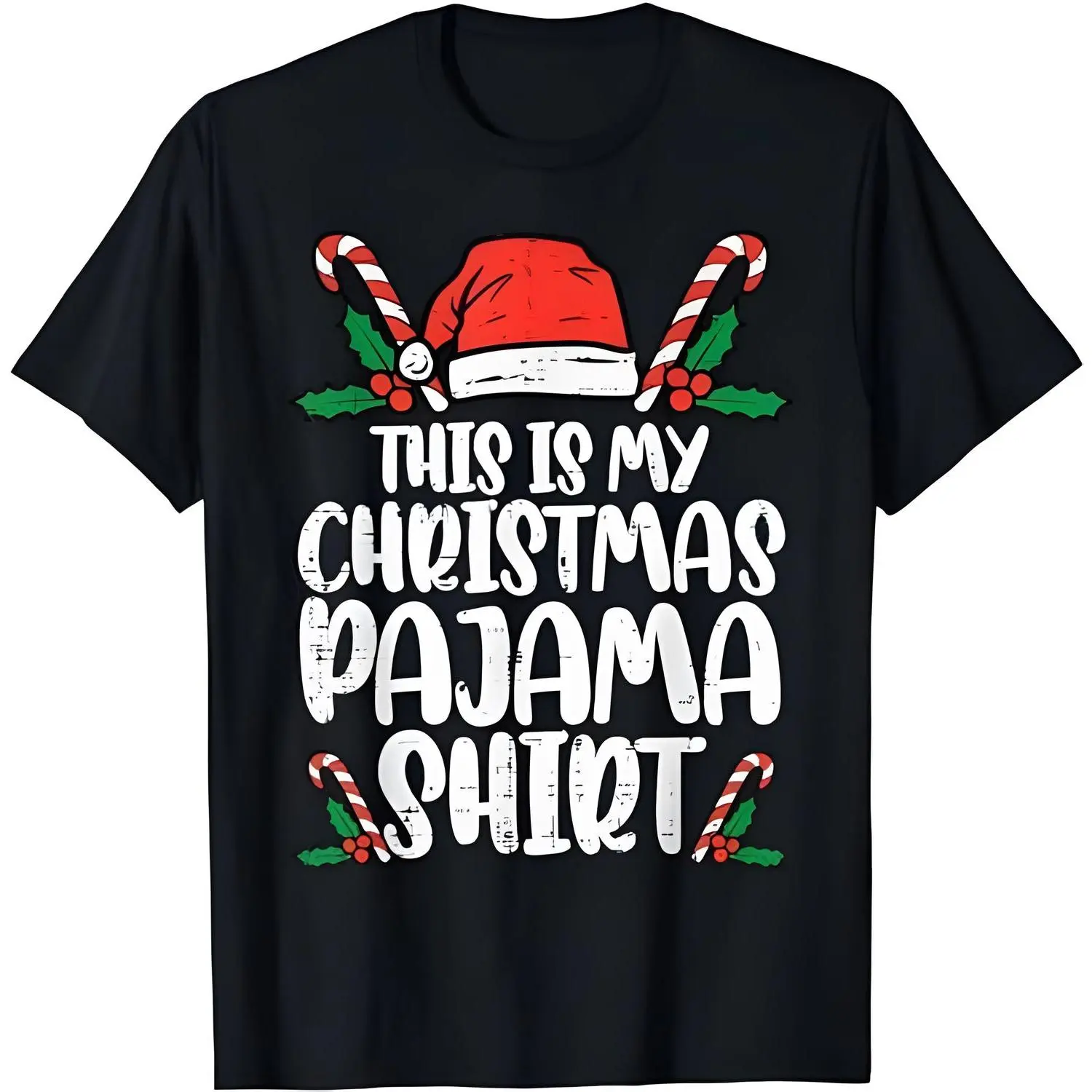 This Is My Christmas Pajama Shirt - Funny Holiday Graphic Tee for Men & Women | Soft Cotton Unisex Christmas T-Shirt | Trendy Festive Outfit Idea for Family, Parties, & Gifting | Comfortable & Lightweight Holiday Pajama Top streetwear fit