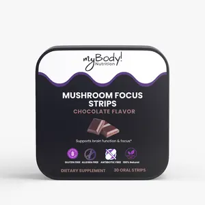 Mushroom Focus Strips | Mental Clarity & Energy Support | Chocolate Flavor