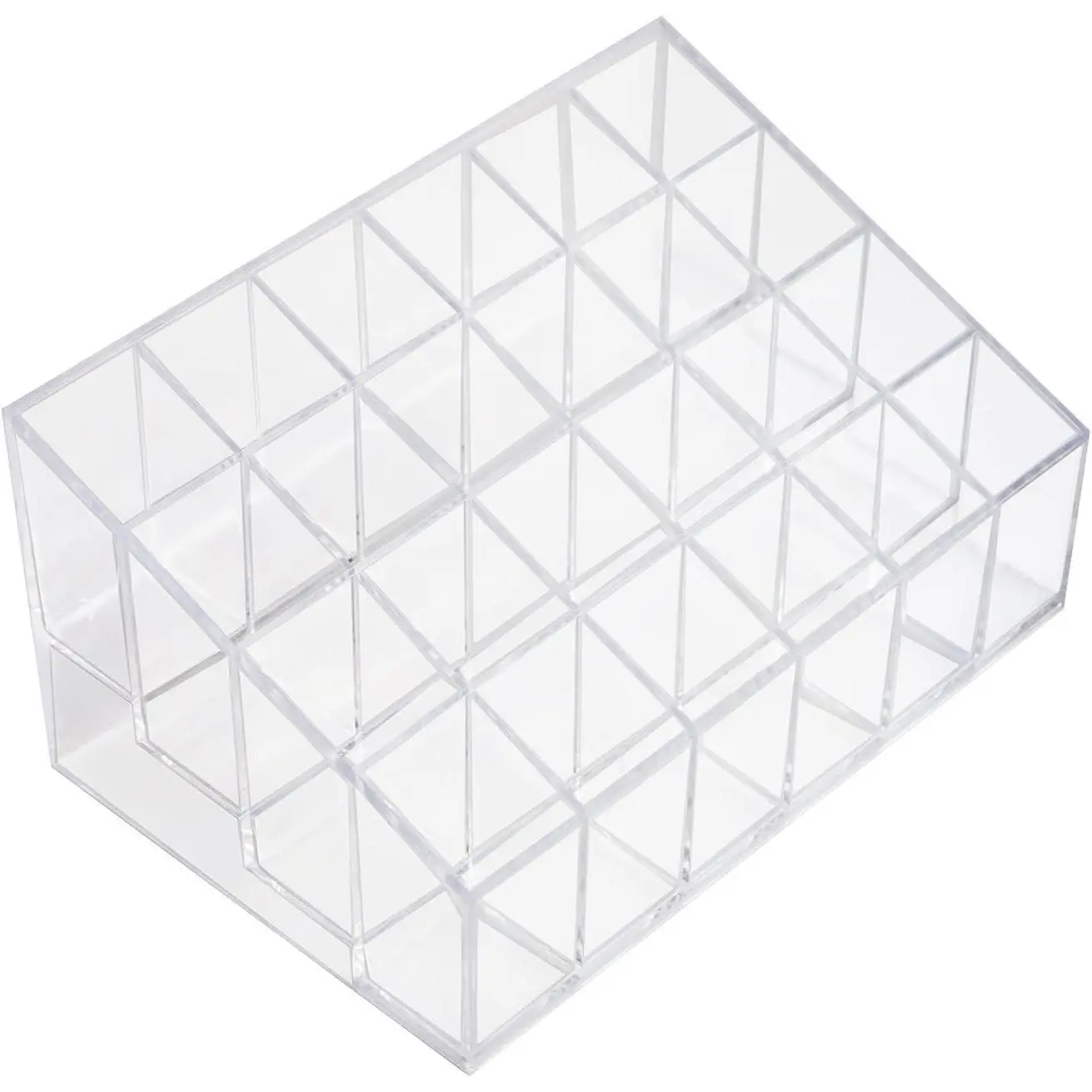 Transparent  Makeup Organier for Lipstick, Brushes, Bottles, and More. Clear Case Display Rack Holder