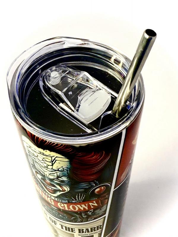 20 oz Pennywise Stainless Steel Tumbler with Lid, Straw