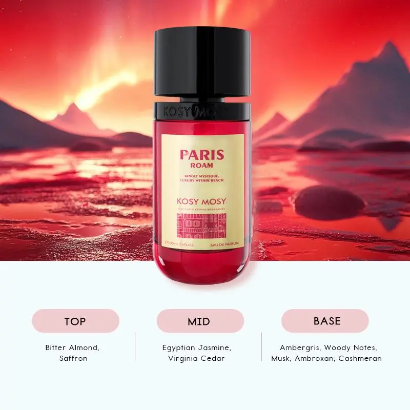 Women's Woody & Earthy Liquid Fragrance Spray - Bitter Almond, Saffron & Ambergris Notes, All-Season Skin Application, Ethyl Alcohol Base