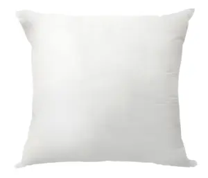 212 MAIN Square Pillow Insert, 22x22 in, Square Size, Blown Seam, Polyester Fill, White, for Casual Decorative Use