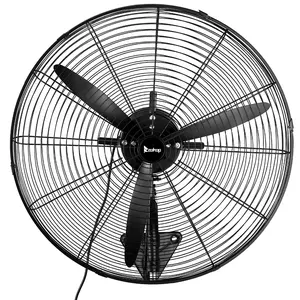26 Inch Industrial Wall Mount Fan Oscillating, BLDC Copper Motor Heavy Duty Ventilation Fan, 4 Speed High Velocity Air Circulation 9299 CFM, Garage Workshop Warehouse Cooling Fan